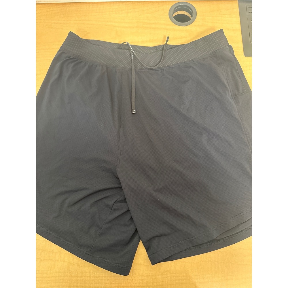 Under Armour Speedpocket Running Shorts Mens Medium Black Fitted Mesh Athletic